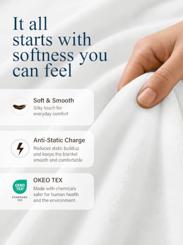 Image of Utopia Bedding Ultra Soft Fleece Bed Blanket King Size White (90x102 Inch)
