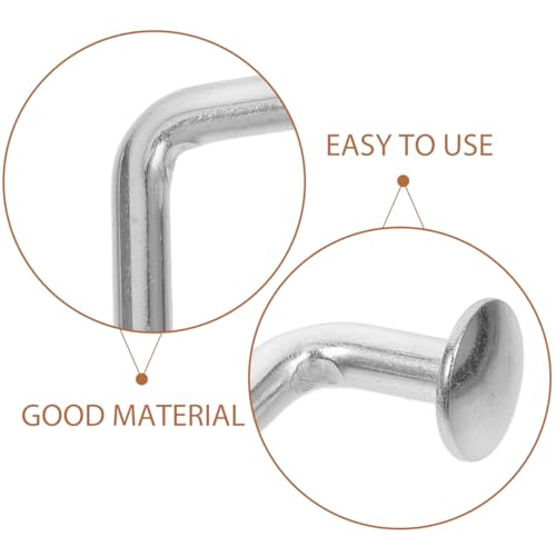 100 Stück Palettenregal Drop-Pin Sicherheitsbolzen, 5 mm Durchmesser Fallstift, M5 Heimwerkzeuge Schwerlastregale Schwerlast-J-Bolzen