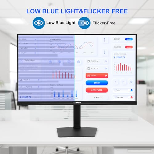Image of FYHXele 32 Inch Large Touchscreen Monitor QHD 1440P 100Hz,USB-C, HDMI, Displayport,Height /Swivel /Tilt /Rotating Adjustable Stand, IPS Multi-Touch PC Monitor for mall, Office, Gaming