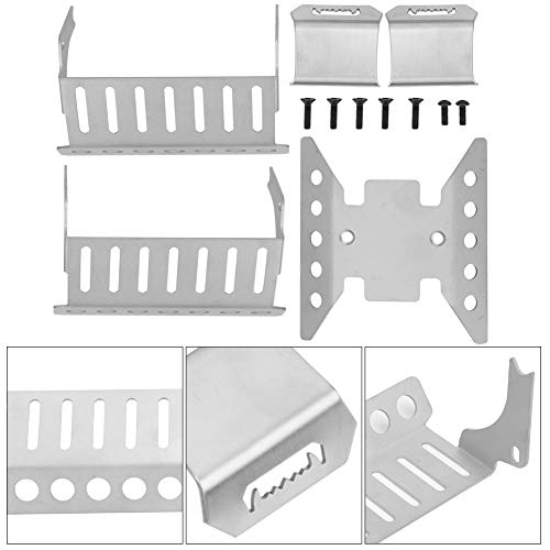 Plaques de protection d'essieu en acier pour crawler SCX10 III protégeant efficacement le châssis