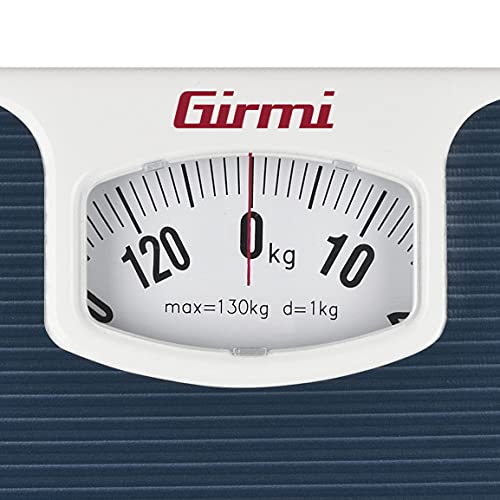 Girmi BP02 Mechanische analoge Personenwaage, 1 kg / 130 kg, Großes Ziffernblatt, Rutschfeste Trittfläche, Leicht ablesbar, Vintage-Design… – Ansicht 6