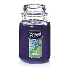 Yankee candle vineyard scented classic 22oz large jar single wick candle over 110 hours of burn time  urban country home decor