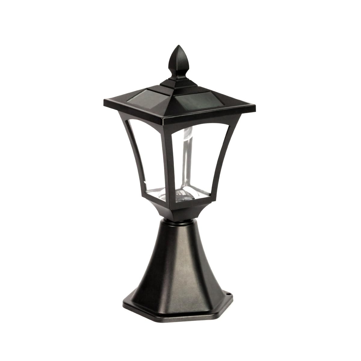 Festive Lights Lampadaire Solaire LED Extérieur Aluminium Waterproof Jardin Traditionnel Ampoule Filament Borne