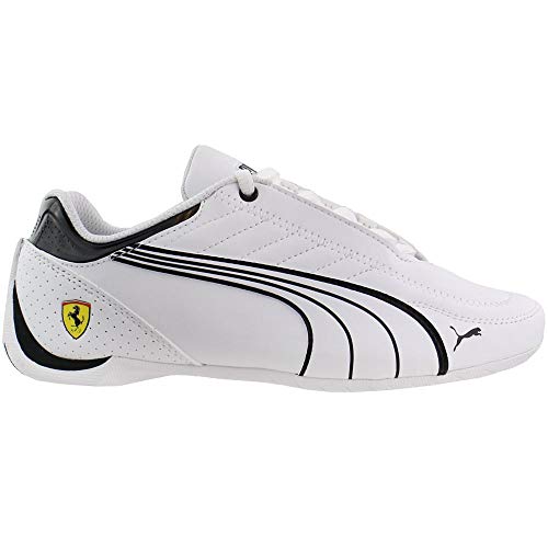 PUMA Mens Scuderia Ferrari Kart Cat X Sneakers Shoes Casual - Black,White - Size 4.5 D