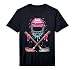 Hockey Sticks Ice Cream Sprinkle Drip Sport Boy Youth Player Performance T-Shirt