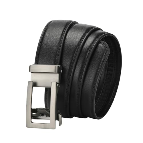 CMZYBBD Cintura Uomo Cintura di Fibbia Automatica in Pelle Vera