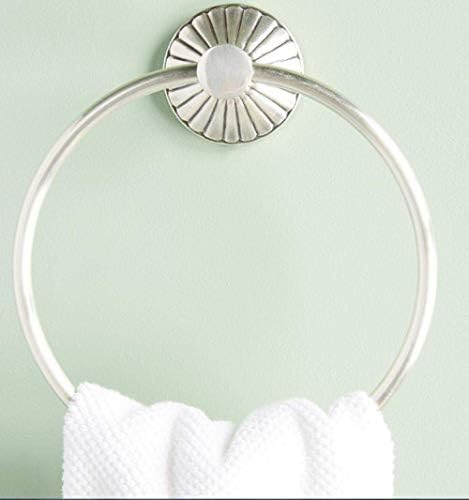 Hanging Towel Hanger Punch-Free Towel Hanging Ring Home Creative Brass Towel Rack