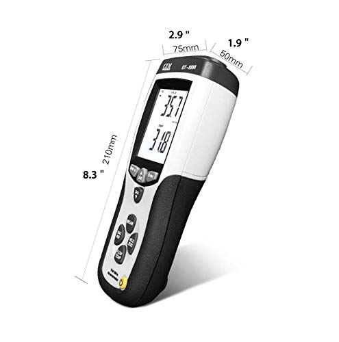NEWTRY Digital Anemometer Thermosensitive Wind Speed Meter Sensor Portable Wind Gauges Air Flow Velocity Thermometer for Measuring Wind Speed Temperature Volume with Backlight DT8880