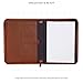 OLDE YORK Leather Padfolio — Leather Binder Portfolio for Men, Padfolio for Men & Women — 100% Authentic Top-Grain Leather (Light Brown)