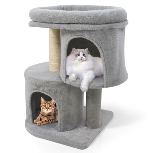 Árbol para gatos Tangkula pequeño 26 pulg interior gris