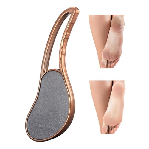 Lime à pied - Dissolvant de callosités en verre nano cristal 2 en 1 | Grattoir à talon et épurateur de pied de dissolvant de peau morte, tampon de pied de pédicure pour pieds mous Teksome