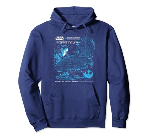 Sweat Star Wars Last Jedi Rey Falcon noir à capuche pour adulte geek
