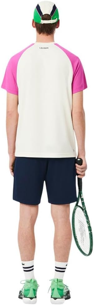 Lacoste Men's Ultra Dry Stretch Tennis Shorts, Navy Blue, XX-Large