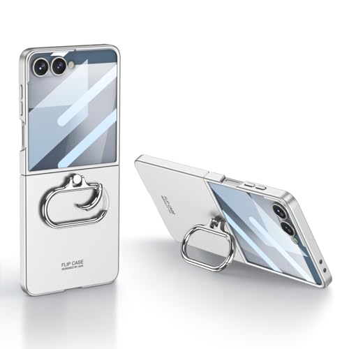 Galaxy Z Flip7 ��p �P�[�X ���@�\���������O�X�^���h�t�� ��̌^�����K���X�� �������y�� ���C�����X�[�d�Ή� �܂肽���ݎ��J�o�[ �����Y�ی� �X�}�z 360�x�ی� �g�ѓd�b �t���b�v �Ɨ��{�^���݌v �}�b�g�̕\�� �h�� �������H �蒠�^ �w
