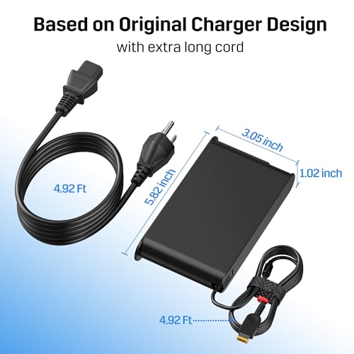 Image of Slim 170W 20V 8.5A Laptop Charger Replacement for Lenovo Legion Slim 5 5i Yoga Pro 9i LOQ Gaming ADL170SCC3A 4X20S56697 ThinkPad P1 P16 P70 P71 P72 P73 P53 IdeaPad Pro 5 AC Power Adapter Supply Cord