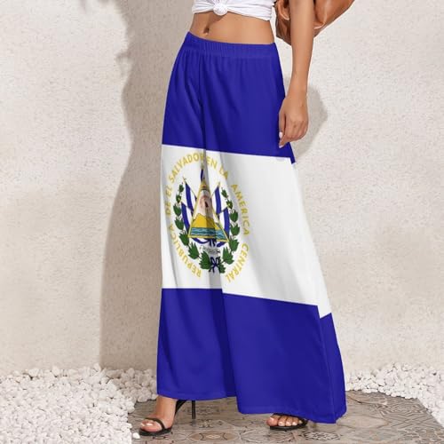 Women Wide Leg Pants with Pockets Georgia Flag Business Casual High Waisted Dress Pants3