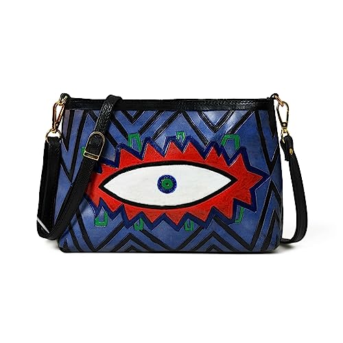 ADYAN Full Gain Leather Handpainted Women Crossbody-Sling Bag
