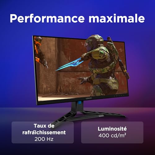 Ecran PC Lenovo LEGION R27qe 27 QHD IPS 0.5MS MPRT 180HZ 450NITS REGLABLE HAUTEUR INCLINABLE TILT SWIVEL LIFT PIVOT - vue 7