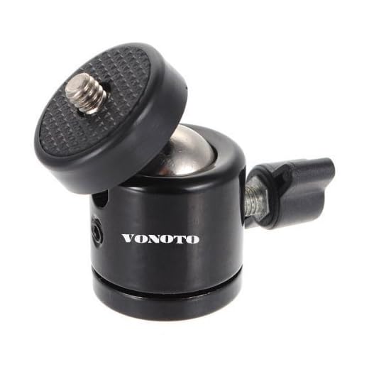 Mini Ball Head, VONOTO 1/4" Screw Tripod Mini Ball Head for DSLR Camera Camcorder Light Bracket Swivel