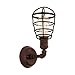 Produktbild EGLO Wandlampe Port Seton, 1 flammige Wandleuchte Industrial, Vintage, Retro, Wandleuchte innen aus Stahl, Wohnzimmerlampe in Antik-Braun, Flurlampe mit E27 Fassung