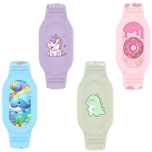 Pulseira Compatível com Smarttag2 Infantil Impermeável Prova D'Água (verde dino)