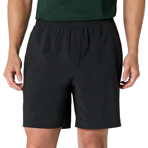 Image of Amazon Essentials Men's Athletic Running Training Shorts, Performance Stretch Woven Workout Shorts, 7 inch