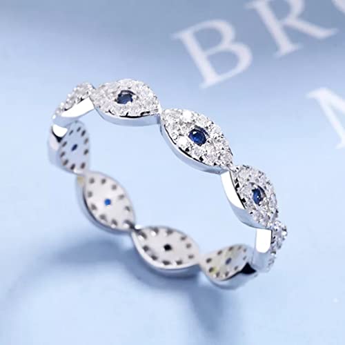 Bague S925 anti-ternissement sertie de zircons durables - 2
