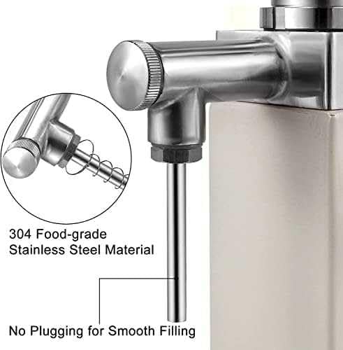 KJZQLMZ Liquid Filling Machine Multifunctional Manual Paste Filling Machine for 5-50ml Wine Bottle Stainless Steel Lip Gloss Base — view 4