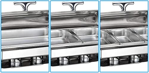 Chafing Dish à alcool efficace en énergie pour buffet hôtelier et cafétéria - 8