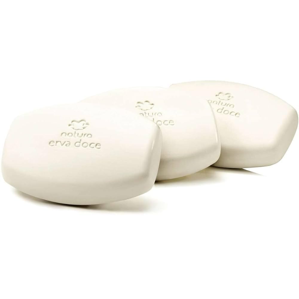 Natura - Linha Erva Doce - Sabonete Puro Vegetal Cremoso em Barra 3 x 90 Gr - (Natura - Fennel Collection - Creamy Pure Vegetable Bar Soap (3 x Net 3.17 Oz))