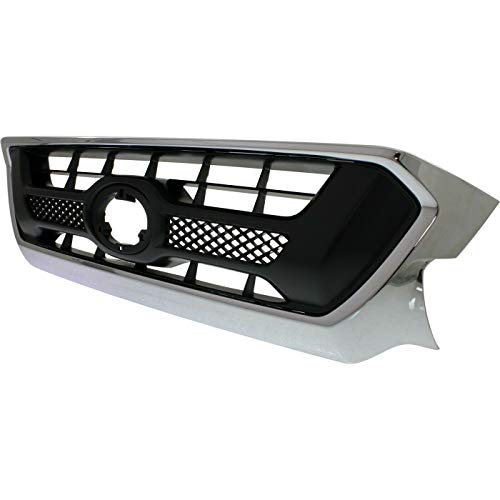 Awpway Grille For 2012-2015 Chrome W/Gray Insert Plastic,Fast Delivery,Excellent Service #TOP1