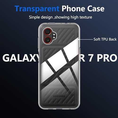 Image of for Samsung Galaxy Xcover 7 Pro Screen Protector(1 pack) Tempered Glass flim+Galaxy Xcover 7 Pro case,9H Hardness,Anti-Scratch, Case Friendly, Anti-Fingerprint,Shock-Absorption