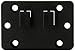ARKON AP032-VSM Vehicle Specific Mount Adapter Plate Dual T Tab Horizontal (Cconverts AMPS to Male Dual T Tab)