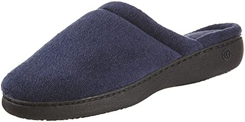 isotoner Women's Terry Slip on Clog Slipper with Memory Foam for Indoor/Outdoor Comfort