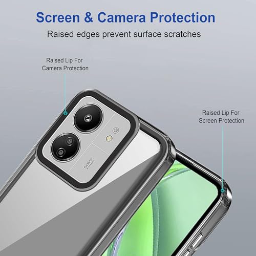 Image of amazon basics Back Case Cover for Mi Redmi 13C 4G (TPU + PC Black)
