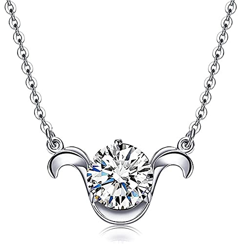 [Ai's collection] おひつじ座 星座ペンダント ネックレス キュービックジルコニア 牡羊座 シルバーのサムネイル