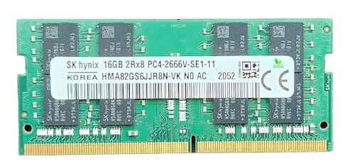 Image of 16GB DDR4 2666Mhz SODIMM Laptop RAM Memory PC4-2666Mhz HMA82GS6JJR8N-VK 2RX8 1.2v 260Pins RAM Compatible with SK hynix Memory Module (3 Year Warranty)