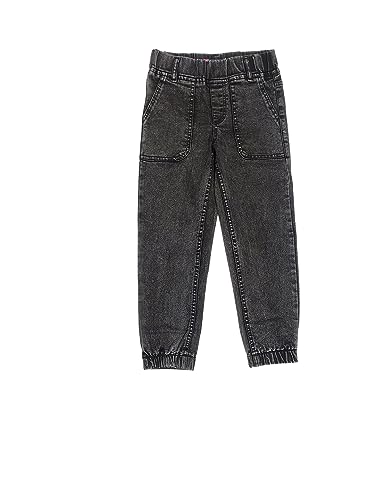 Image of KOTTY Boys Jeans - Regular to Slim Fit,Elastic Waistband,Mid Rise,Straight or Tapered Leg,Stretchable Denim