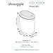 Eco-Touch Baby Nappy Diaper Bin - Odor Lock Airlock, No Costly Refills, 10L Capacity, Recyclable, Use Any Bag - White Nursery Diaper Pail