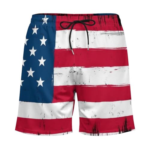 Men's Quick Dry Beach Shorts Swim Trunks with Pockets and Mesh Lining4