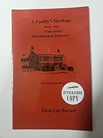 A family's heritage: Stories from Main Street, Jonesborough, Tennessee 0965294048 Book Cover
