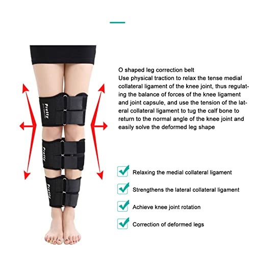 Image of Leg Correction Belt, 3Pcs Adjustable X-Type Muscle Balance Correction Belt for Legs L