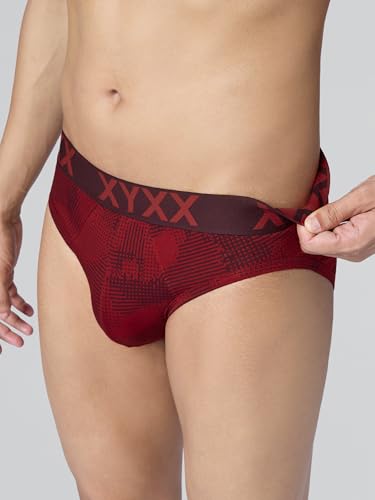 Image of XYXX Metrix Cotton Modal Brief for Men | Snug Fit with Anti-roll no-Marks Waistband | Printed Underwear for Men Combo