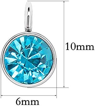 48 Pcs Crystal Birthstone Charms Beads Pendants Jewelry Findings with Rings for DIY Jewelry Making Necklace Bracelet (24 Colors) - Image 2