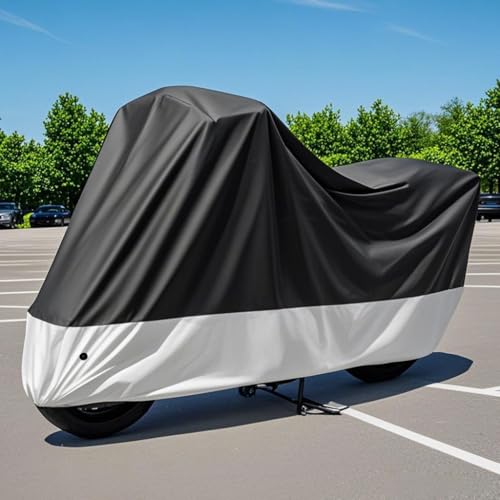Bâche moto imperméable 210D Oxford extérieure avec boucle coupe-vent