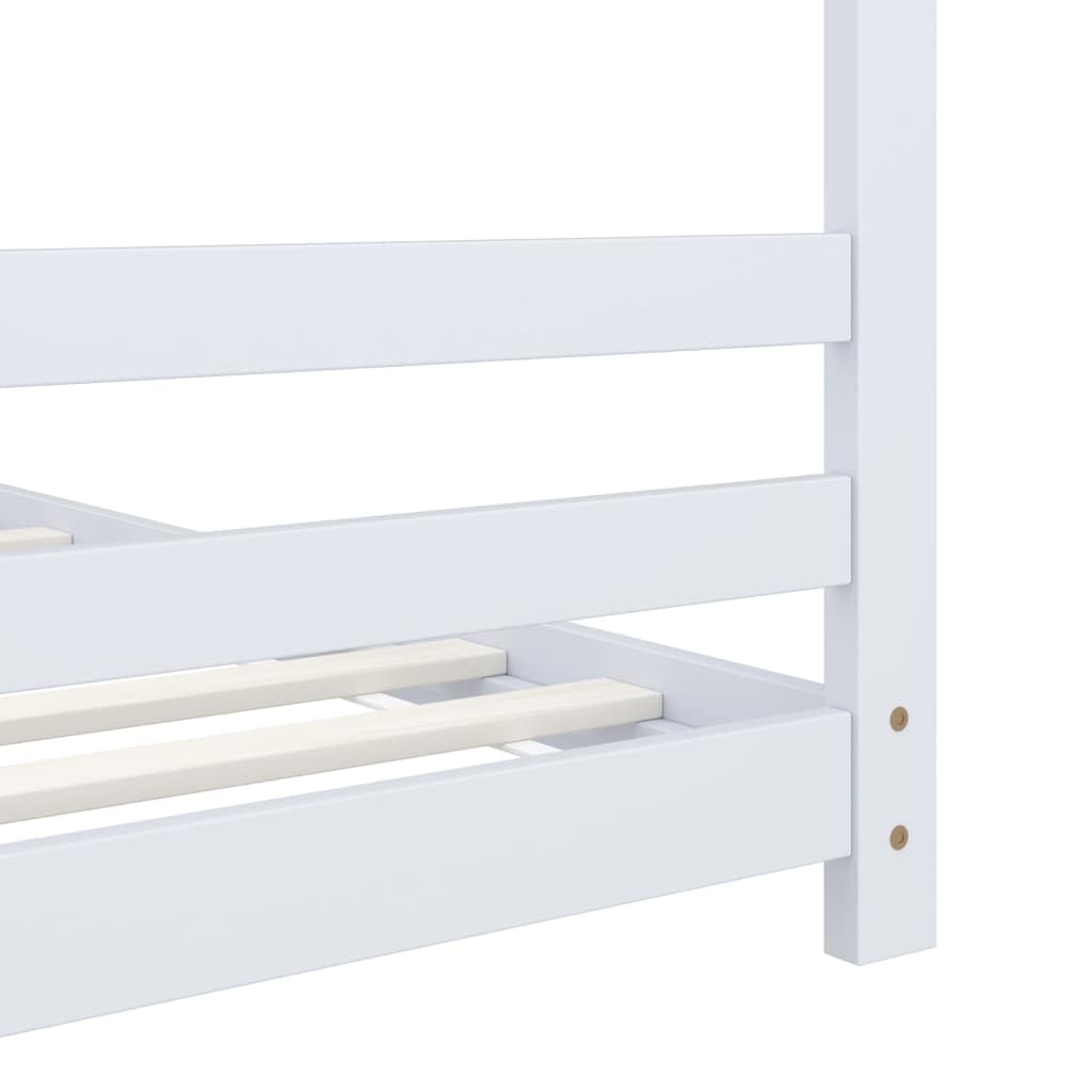 Telaio per letto per bambini in legno massiccio di pino, 80 x 160 cm, crescente con la crescita, in legno robusto, adatto come letto da gioco, angolo di lettura, con vano portaoggetti