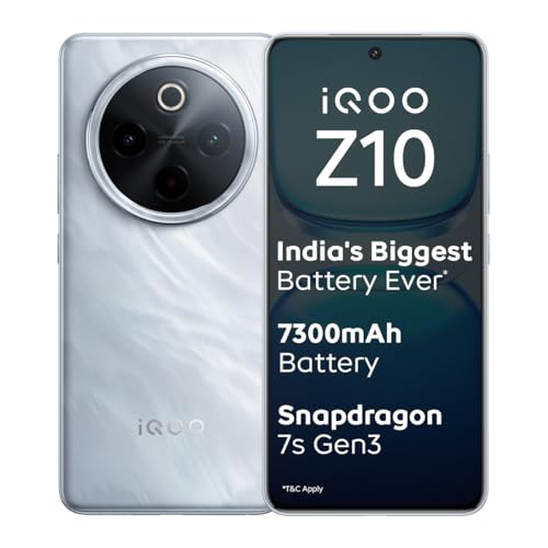 iQOO Z10 5G (Silver, 8GB RAM, 128GB Stroage) | India's Biggest Ev...