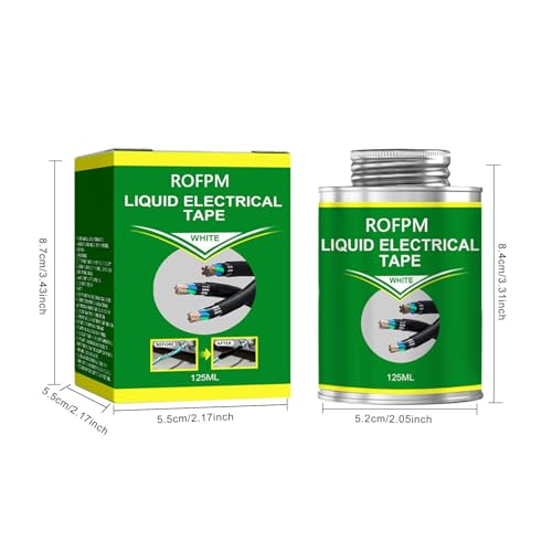 Image of 4.2oz Liquid Electrical Tape Liquid Insulating Glue 125ml Black Wire Insulation Fast Dry High Low Temperature Resistant