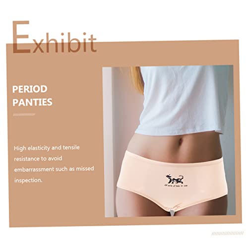 Healeved 3 Peças Calcinha De Período Calzones Para Confortável Calça De Período Feminino Cuecas De P