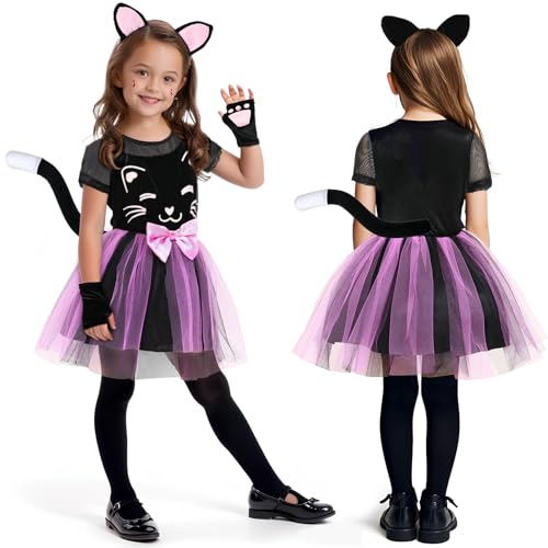 Disfraz de Gatita para Niñas Pequeñas con Accesorios miniatura 2